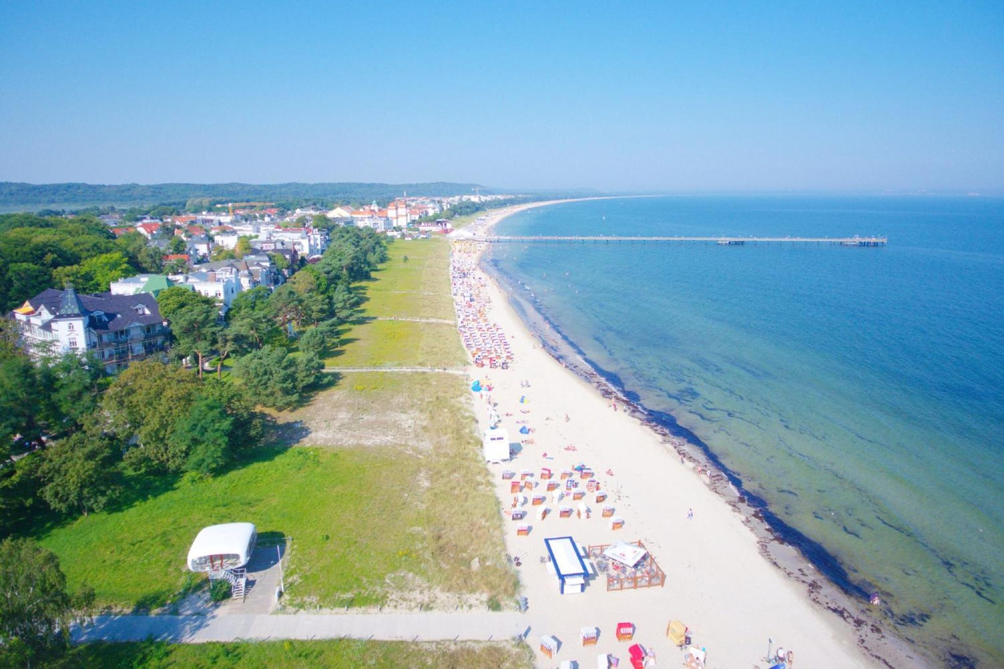 Aparthotel Ostsee Fewo 26 Balkon, Meerblick, Strand Binz Buitenkant foto